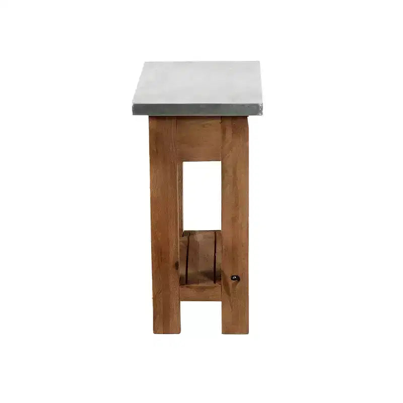 Tavolino da salotto con ripiano Alaterre Furniture, in stile industriale moderno, con struttura in legno massiccio