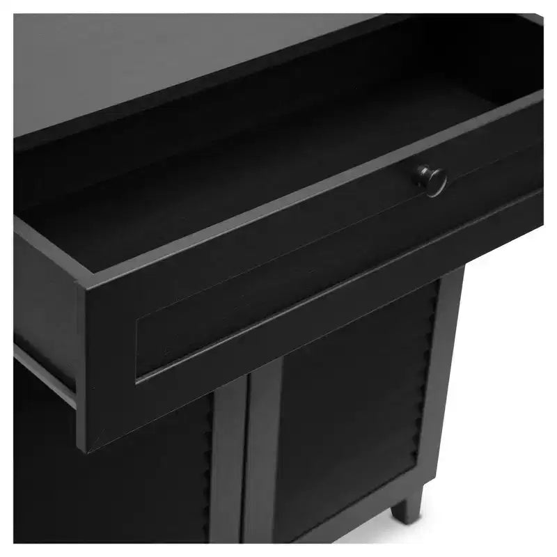 Calvin Shoe - Scarpiera - Espresso - Baxton Studio: Organizer Moderno con 4 Ripiani e Cassetto