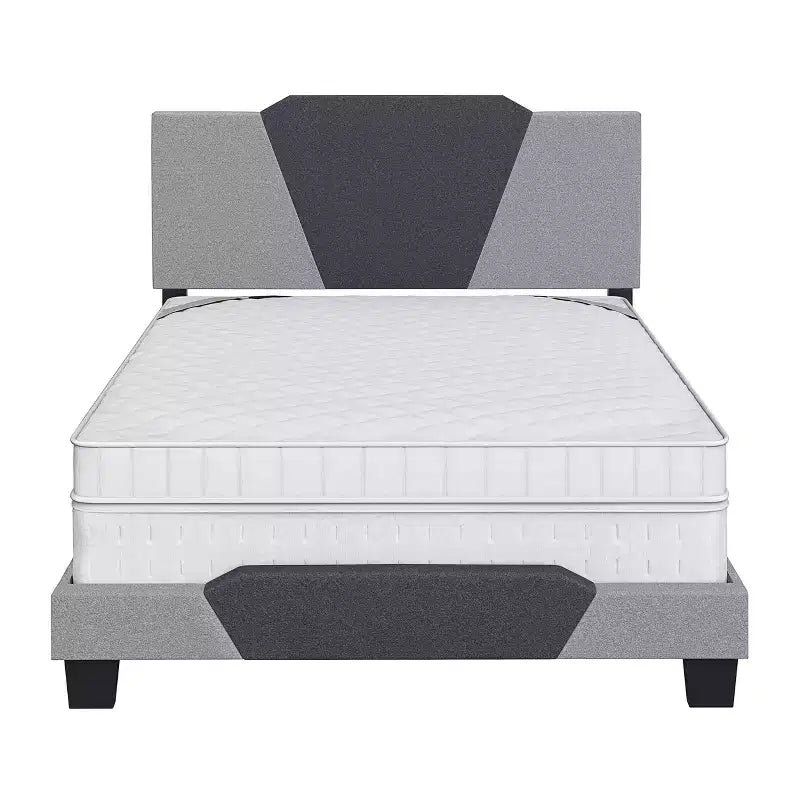 Letto imbottito Queen Sydney Contemporary in lino antracite/grigio - Eco Dream: Doghe in legno di betulla durevoli, richiede la rete a molle