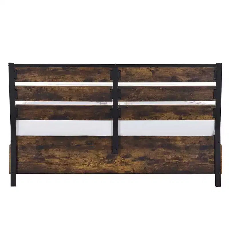 Acme Furniture Letto King Juvanth King Orientale Finitura Rovere Rustico/Nero