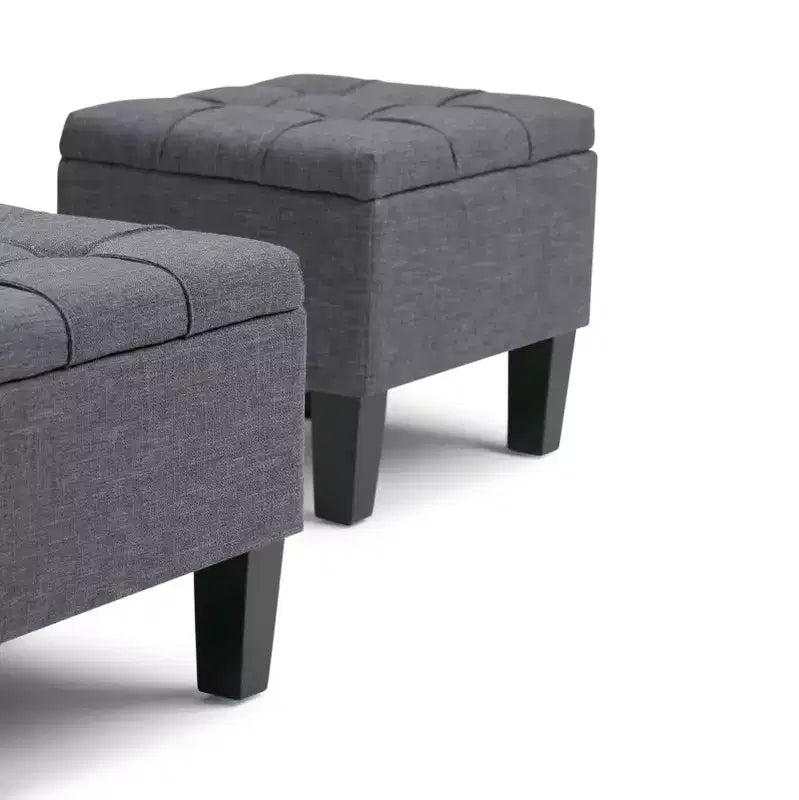 3 pz 44 Pouf contenitore Lancaster - Wyndenhall