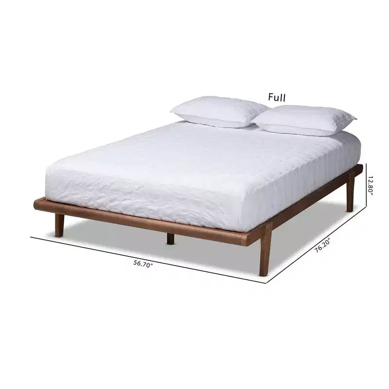 Struttura letto a piattaforma in legno rifinito Kaia - Baxton Studio