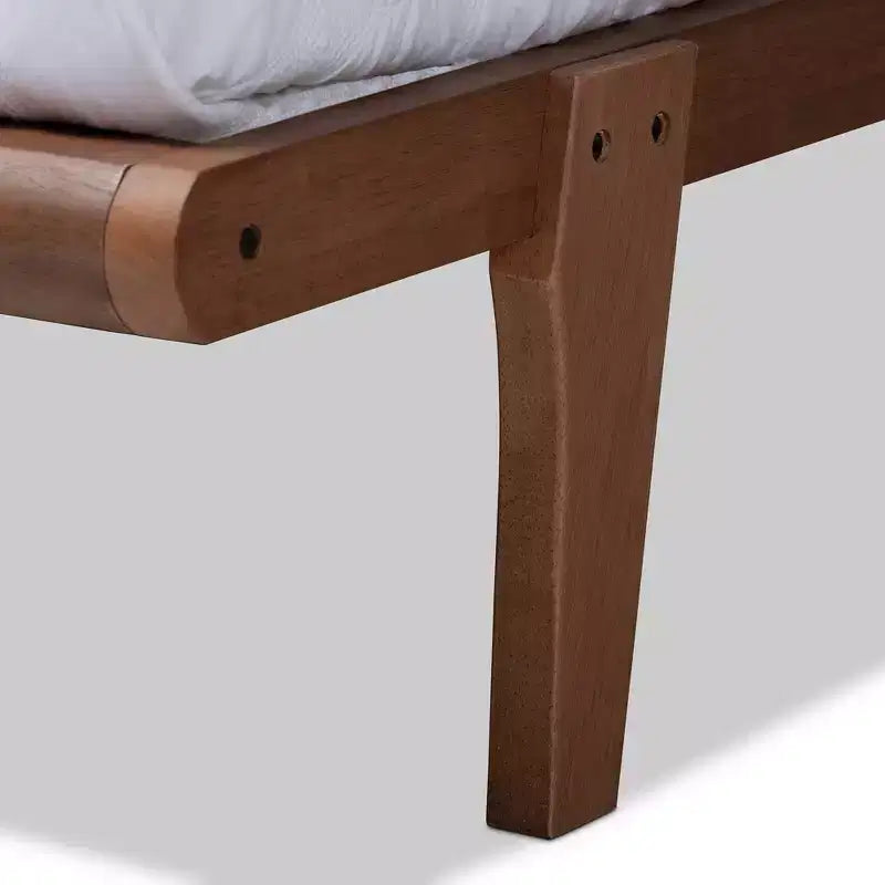 Struttura letto a piattaforma in legno rifinito Kaia - Baxton Studio
