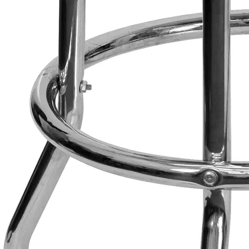 Sgabello da bar Flash Furniture Double Ring cromato