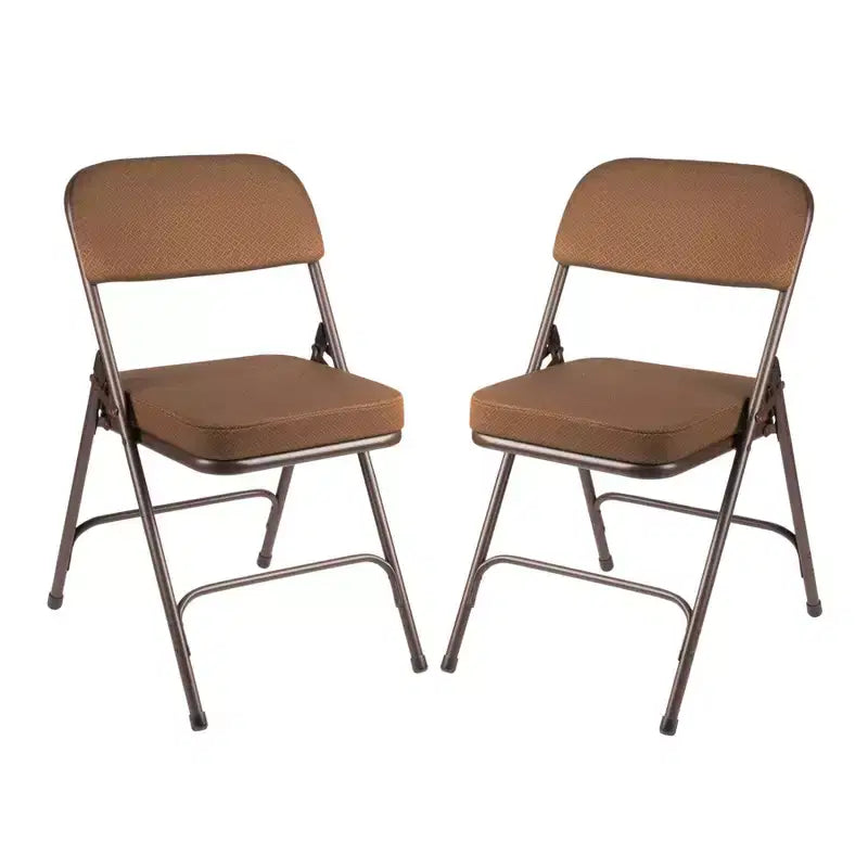 Hampden Furnishings Set di 2 Sedie Pieghevoli Imbottite Premium