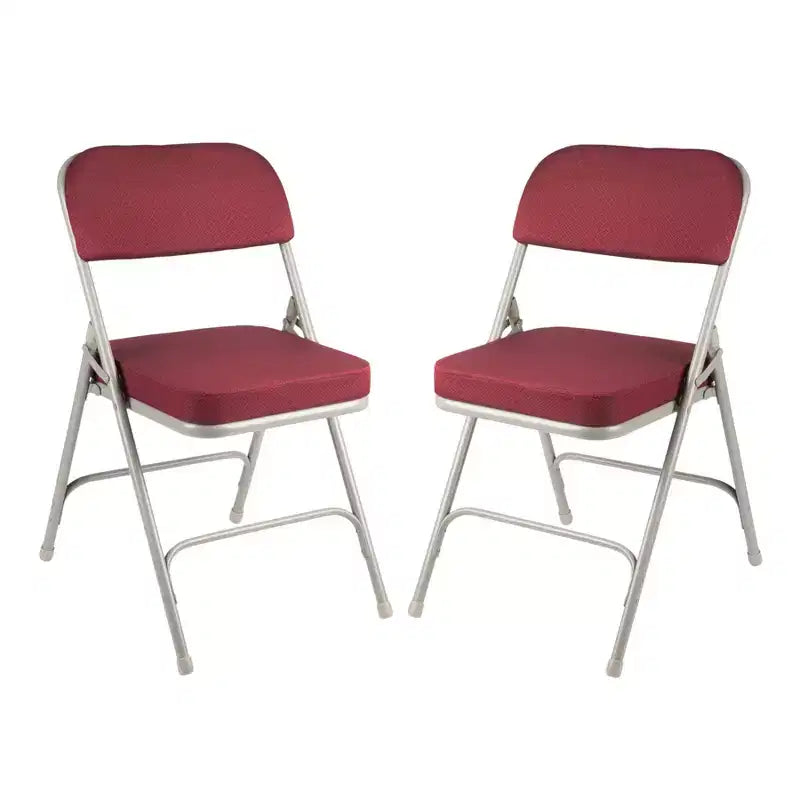 Hampden Furnishings Set di 2 Sedie Pieghevoli Imbottite Premium