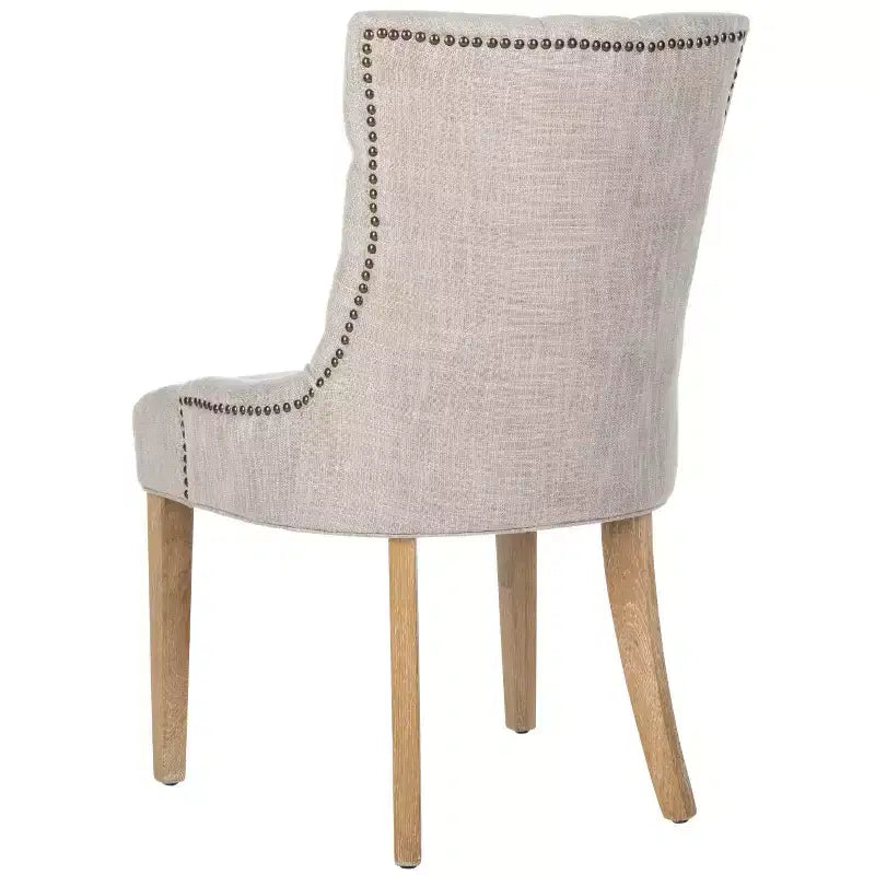 Abby 19 H Sedia da pranzo capitonné con borchie (set di 2) - MCR4701 - Safavieh Couture