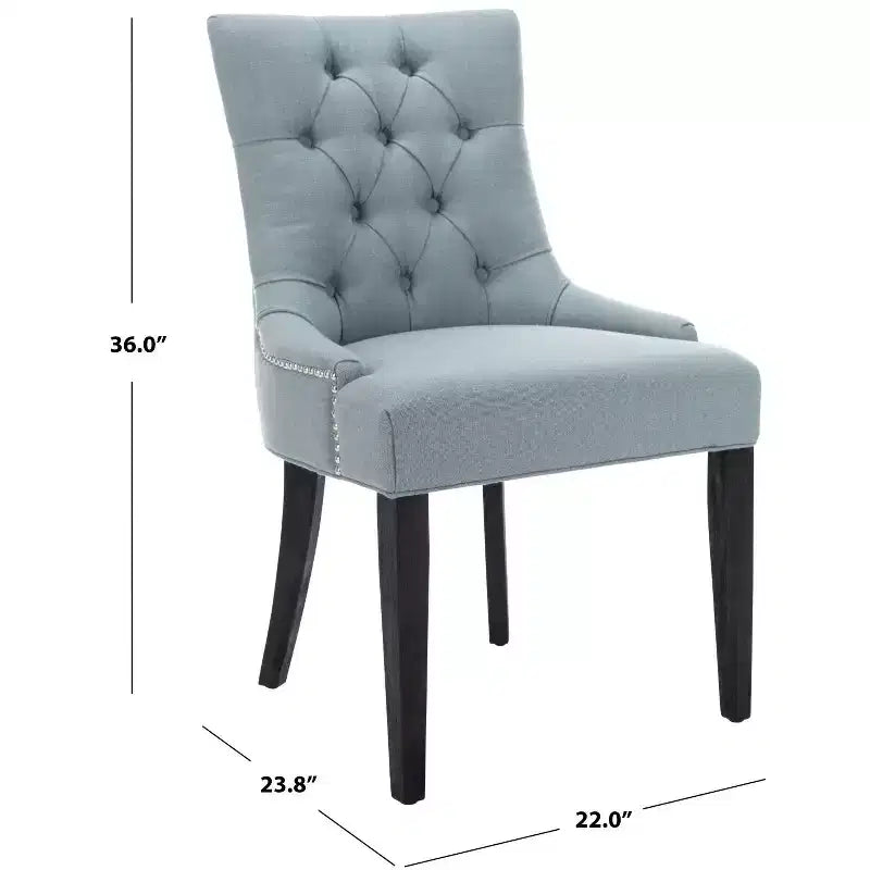 Abby 19 H Sedia da pranzo capitonné con borchie (set di 2) - MCR4701 - Safavieh Couture