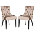 Abby 19 H Sedia da pranzo capitonné con borchie (set di 2) - MCR4701 - Safavieh Couture