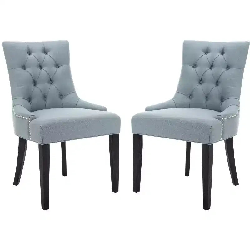 Abby 19 H Sedia da pranzo capitonné con borchie (set di 2) - MCR4701 - Safavieh Couture