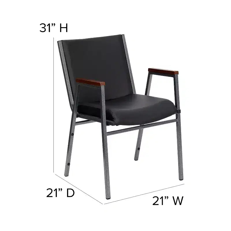 Sedia impilabile impilabile Flash Furniture serie HERCULES per impieghi gravosi con braccioli