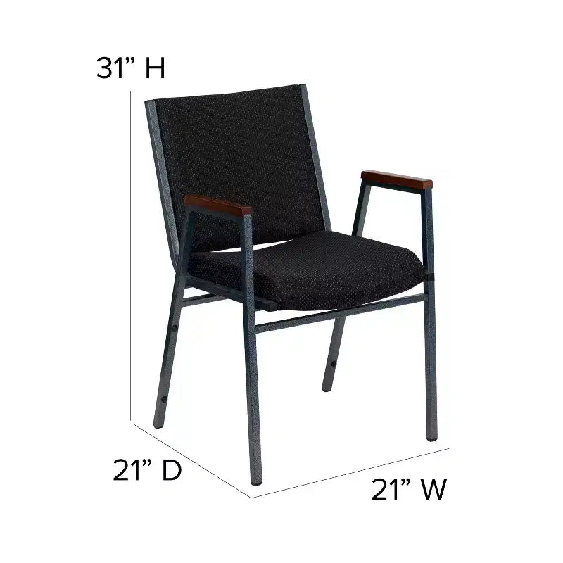 Sedia impilabile impilabile Flash Furniture serie HERCULES per impieghi gravosi con braccioli