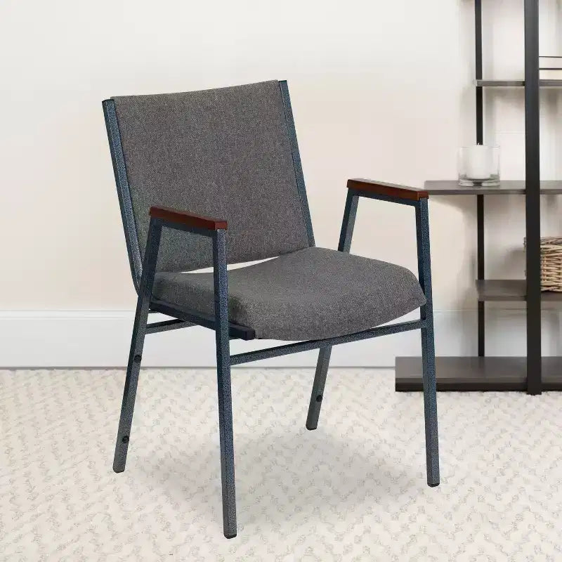 Sedia impilabile impilabile Flash Furniture serie HERCULES per impieghi gravosi con braccioli