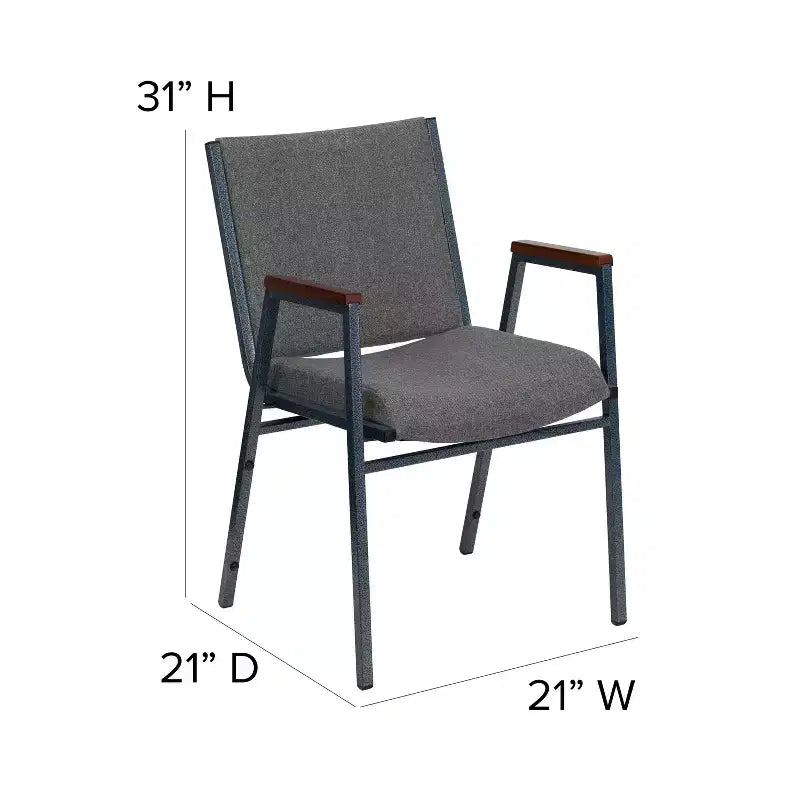 Sedia impilabile impilabile Flash Furniture serie HERCULES per impieghi gravosi con braccioli