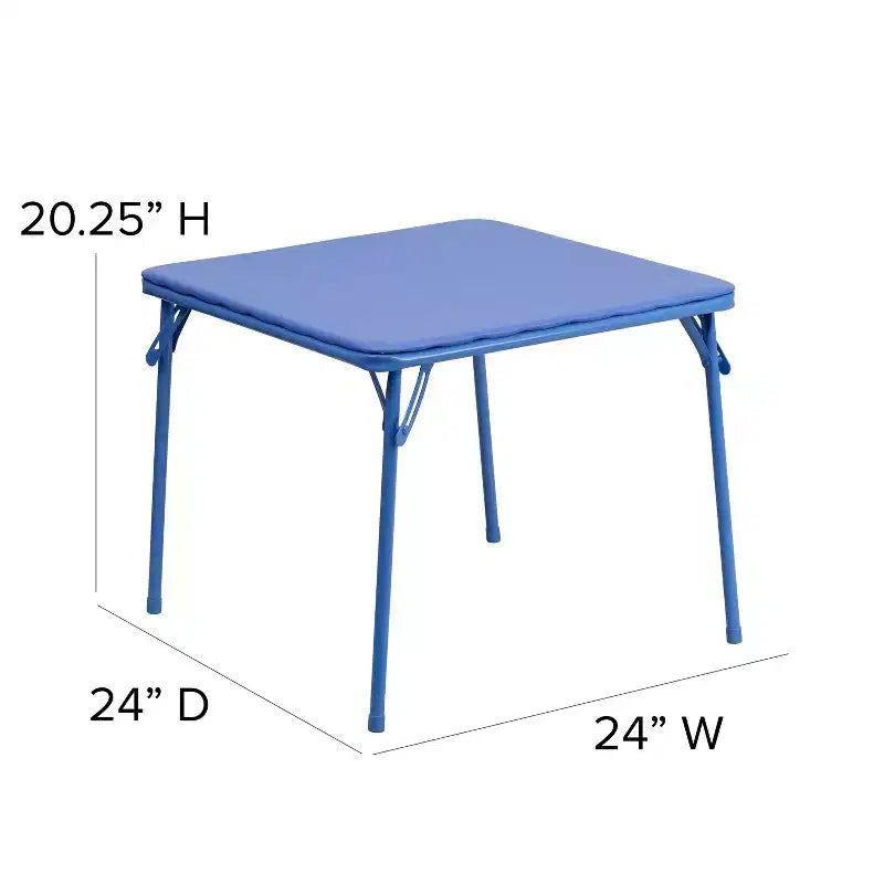 Set da 5 pezzi di tavolo e sedie pieghevoli Emma and Oliver per bambini - Set da tavolo per attività per bambini