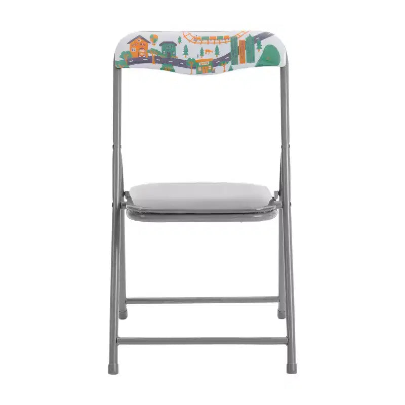 Set da 5 pezzi di tavolo e sedie pieghevoli Emma and Oliver per bambini - Set da tavolo per attività per bambini