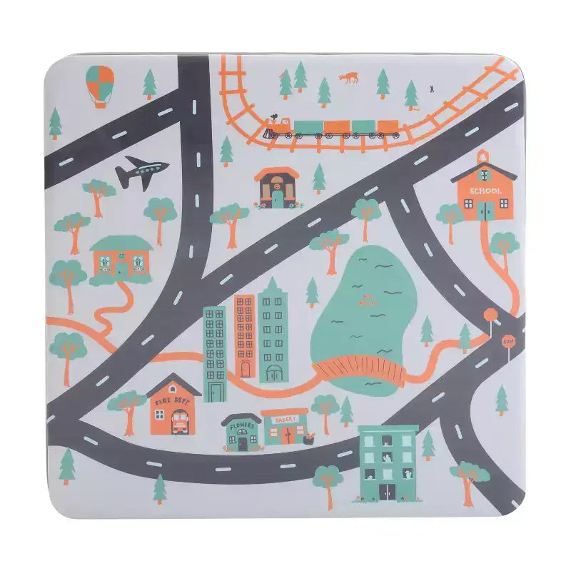 Set da 5 pezzi di tavolo e sedie pieghevoli Emma and Oliver per bambini - Set da tavolo per attività per bambini