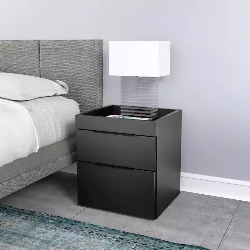 Comodino moderno Carter a due cassetti - Eco Dream