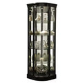 Howard Miller Marlowe Ii Curio Cabinet 680627 Black Satin