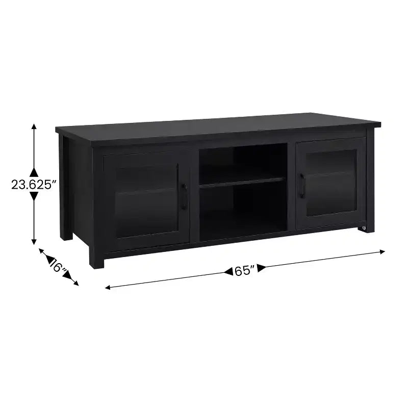 Merrick Lane Mobile TV Tradizionale con Anta in Vetro da 65" per TV fino a 80"