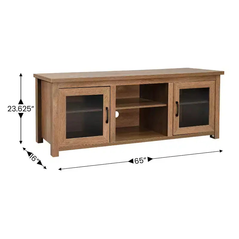 Merrick Lane Mobile TV Tradizionale con Anta in Vetro da 65" per TV fino a 80"