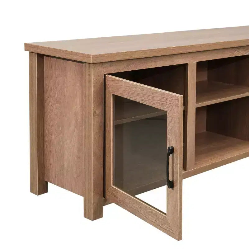 Merrick Lane Mobile TV Tradizionale con Anta in Vetro da 65" per TV fino a 80"