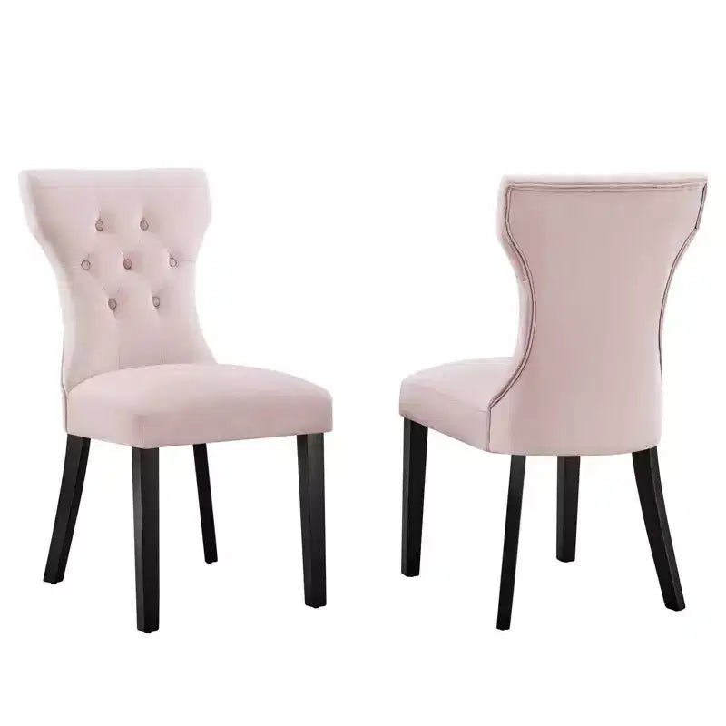 Set di 2 sedie da pranzo in velluto Performance Silhouette - Modway