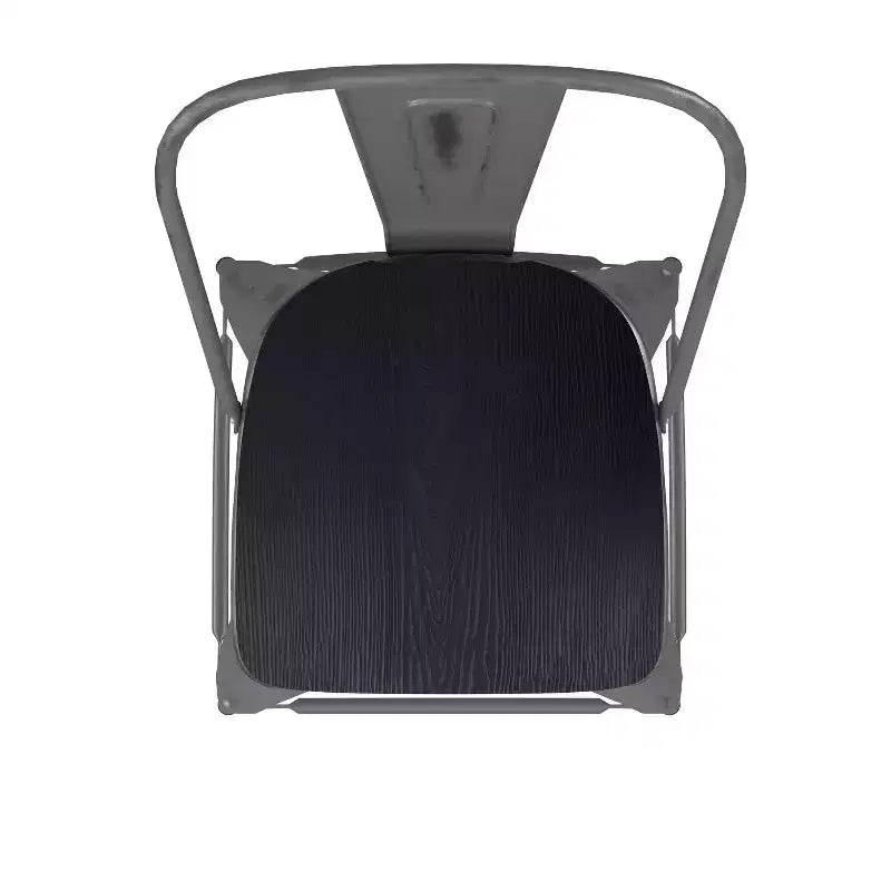 Sgabello da interno Flash Furniture Lincoln, altezza bancone 61 cm, con schienale e seduta in legno in poliresina