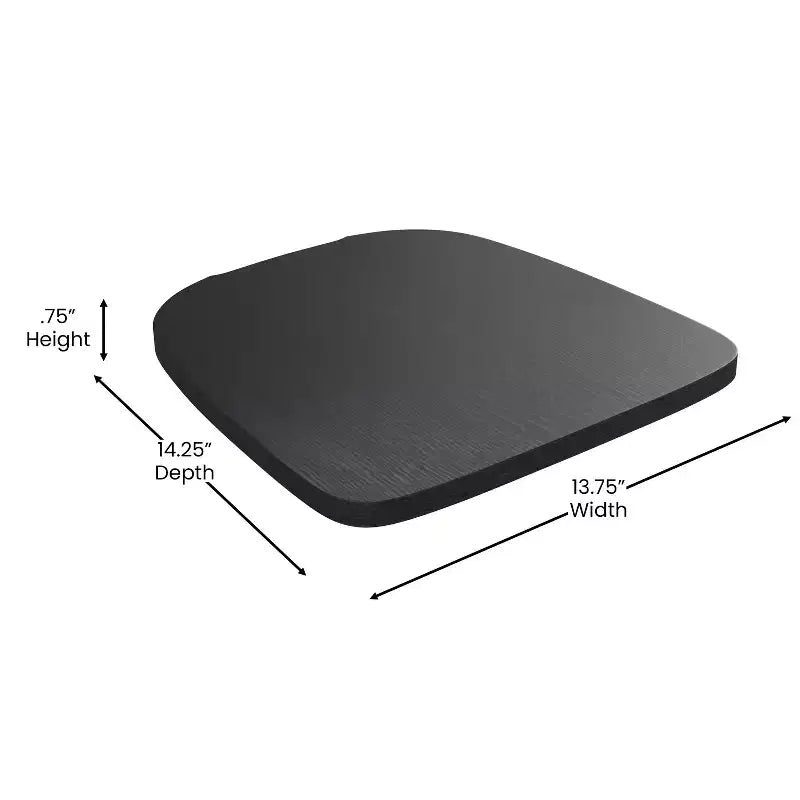 Sgabello da interno Flash Furniture Lincoln, altezza bancone 61 cm, con schienale e seduta in legno in poliresina