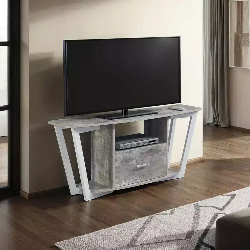 Mobile porta TV Graystone a 1 cassetto per TV fino a 60 pollici con ripiani - Breighton Home