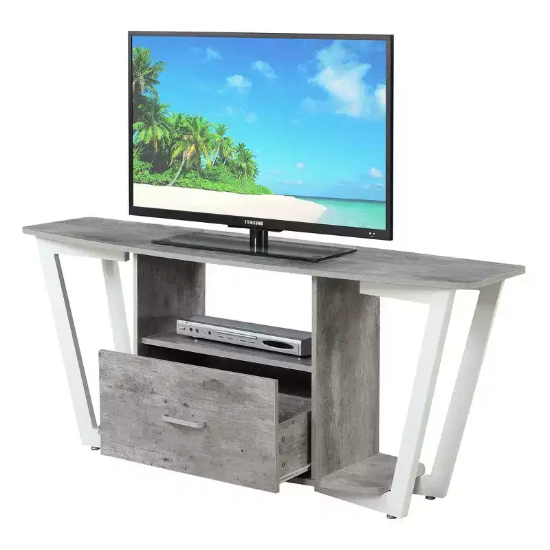 Mobile porta TV Graystone a 1 cassetto per TV fino a 60 pollici con ripiani - Breighton Home