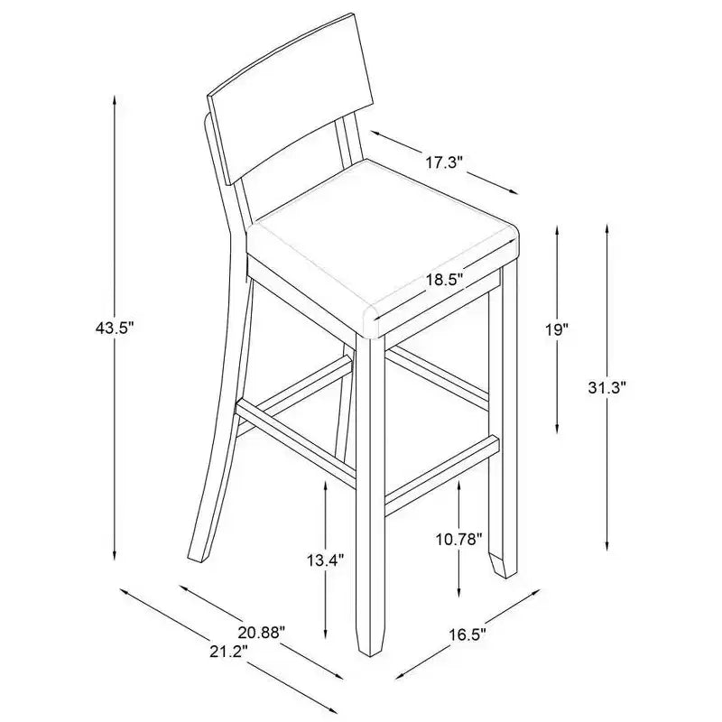 Sgabello da bar Jordan 29 - Linon