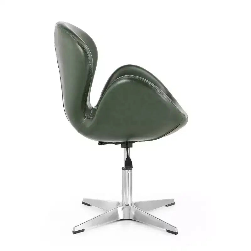 Set di 2 sedie girevoli regolabili in similpelle color lampone - Manhattan Comfort