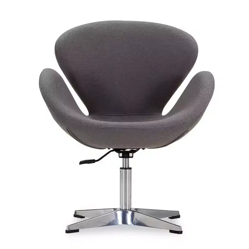 Set di 2 sedie girevoli regolabili in similpelle color lampone - Manhattan Comfort