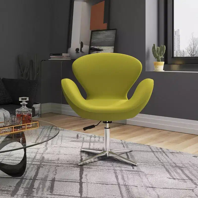 Set di 2 sedie girevoli regolabili in similpelle color lampone - Manhattan Comfort