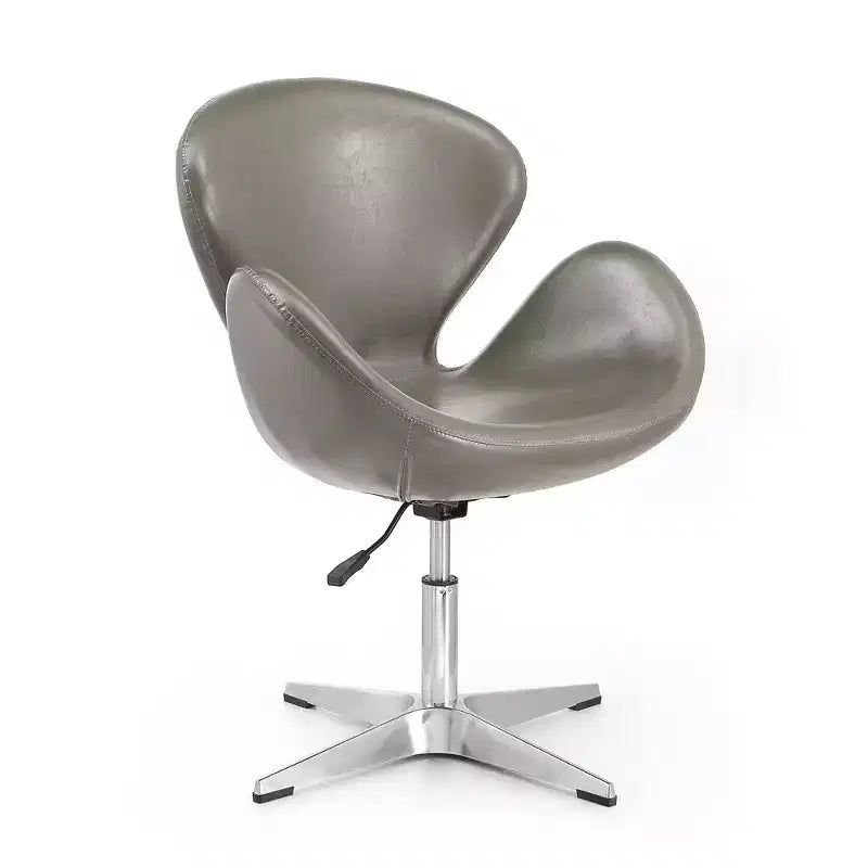Set di 2 sedie girevoli regolabili in similpelle color lampone - Manhattan Comfort