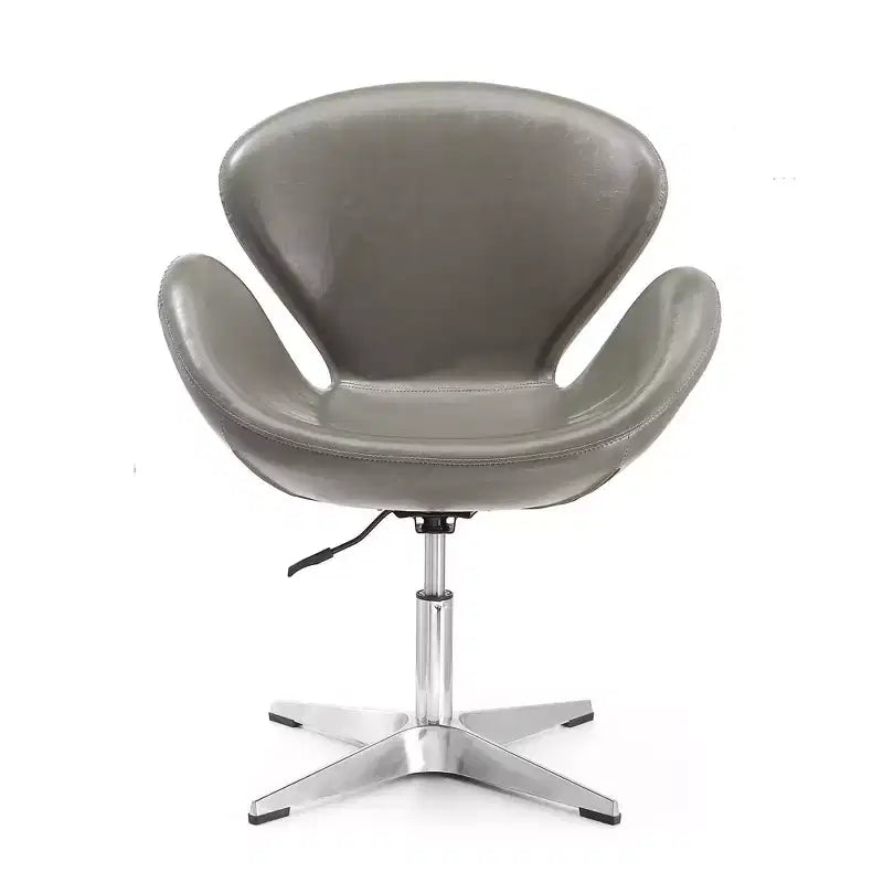 Set di 2 sedie girevoli regolabili in similpelle color lampone - Manhattan Comfort