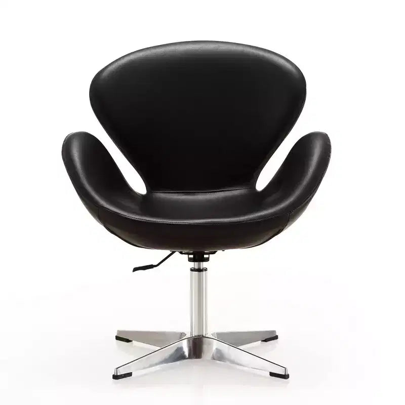 Set di 2 sedie girevoli regolabili in similpelle color lampone - Manhattan Comfort