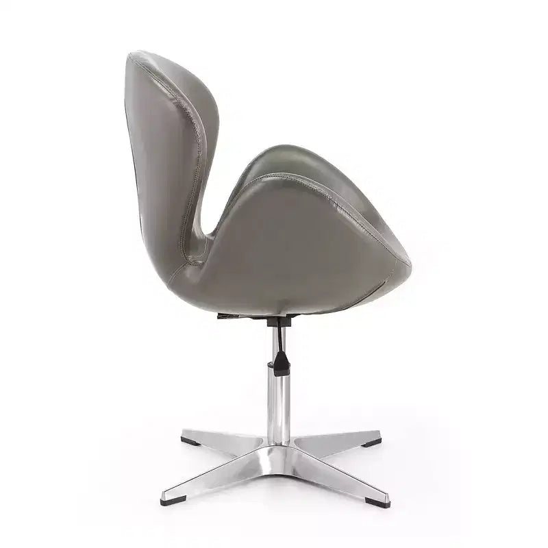 Set di 2 sedie girevoli regolabili in similpelle color lampone - Manhattan Comfort