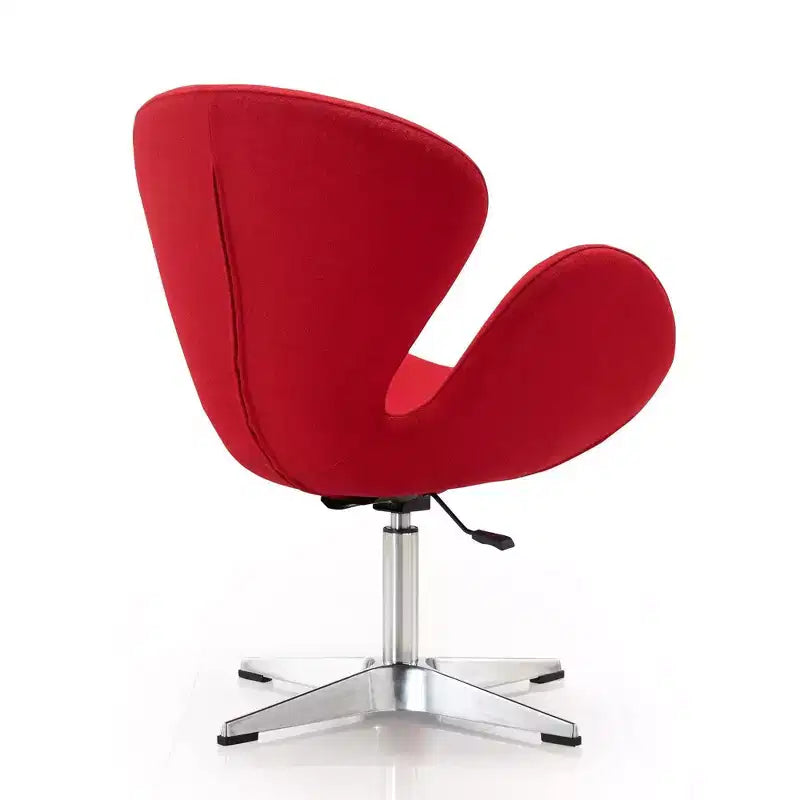 Set di 2 sedie girevoli regolabili in similpelle color lampone - Manhattan Comfort