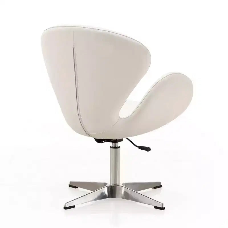 Set di 2 sedie girevoli regolabili in similpelle color lampone - Manhattan Comfort
