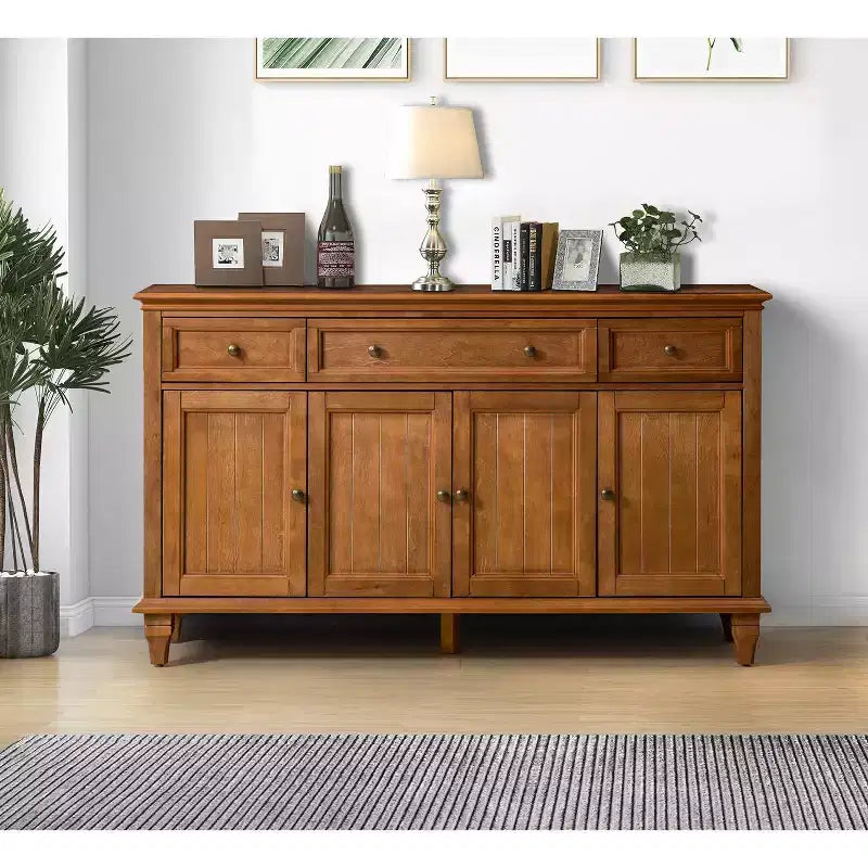 Madia tradizionale Rick 58 a 3 cassetti con gambe in legno massello| KARAT HOME