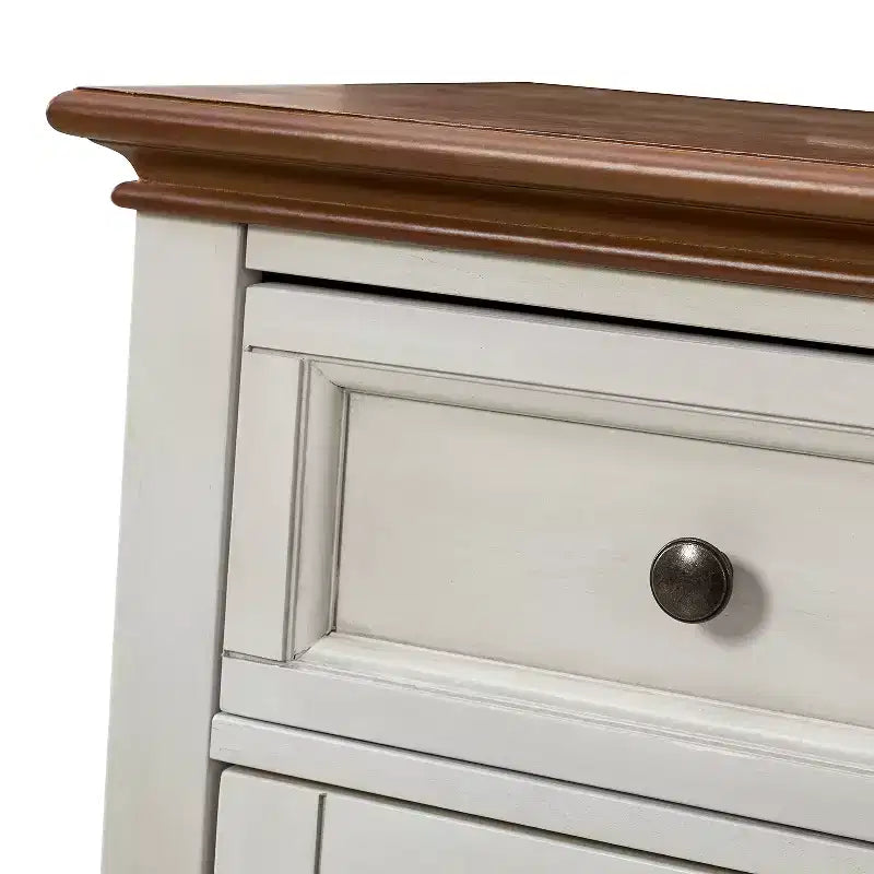Madia tradizionale Rick 58 a 3 cassetti con gambe in legno massello| KARAT HOME