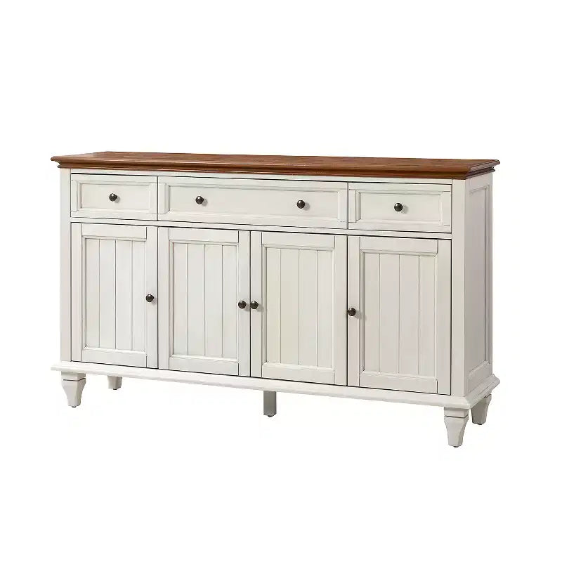 Rick 58 Wide 3 Drawer Traditional Sideboard with Solid Wood Legs| KARAT HOME