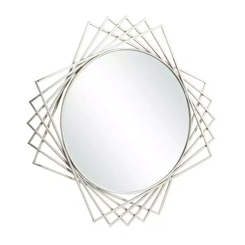 Specchio da parete geometrico in metallo - Olivia & May