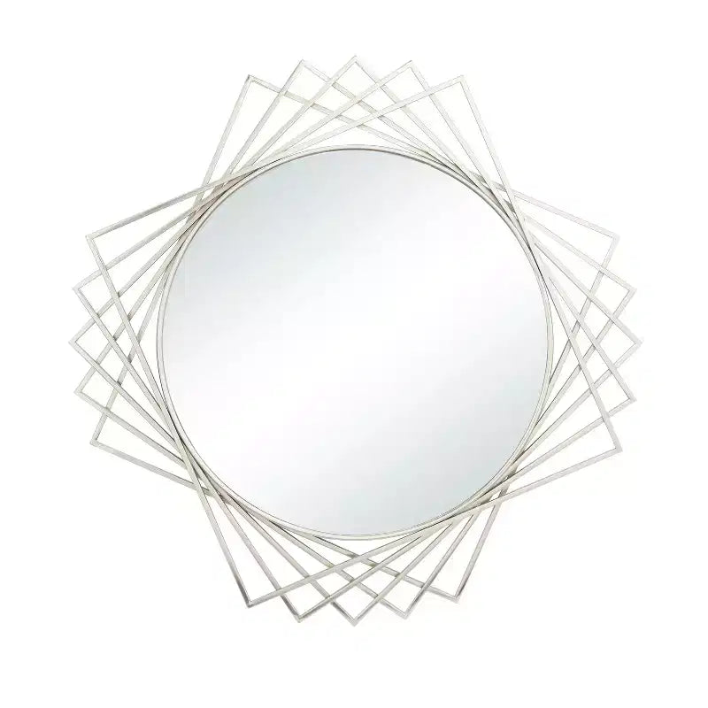 Specchio da parete geometrico in metallo - Olivia & May