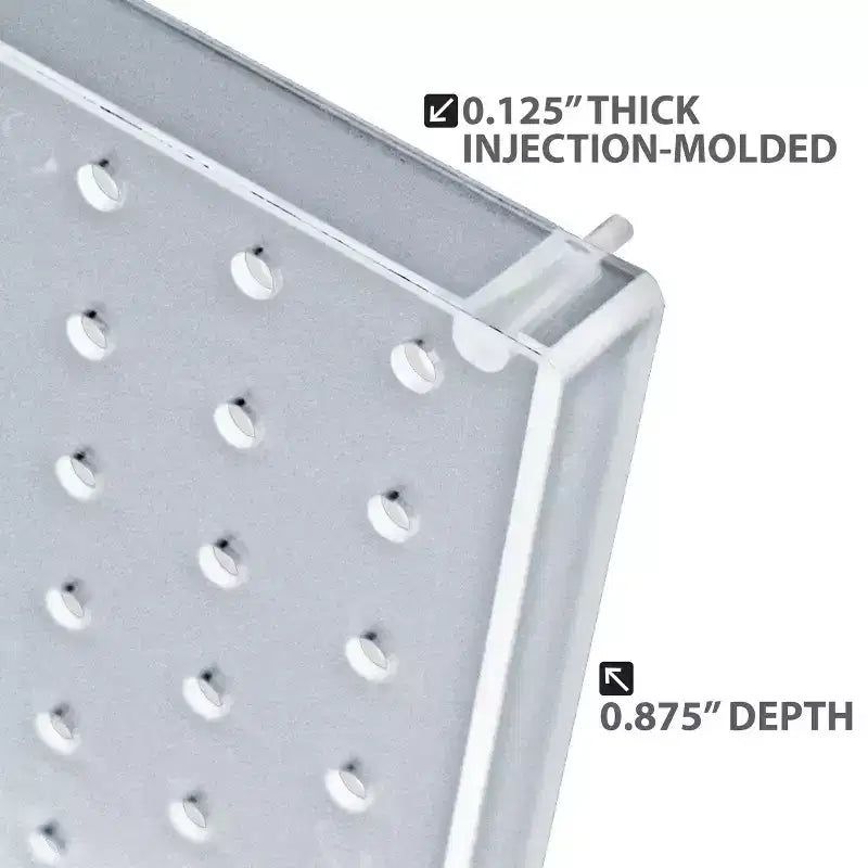 Kit organizer da parete per pannelli forati Azar Displays da 12 pezzi