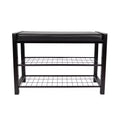 27 Leatherette Entryway 2 Racks Shoe Bench - Danya B.