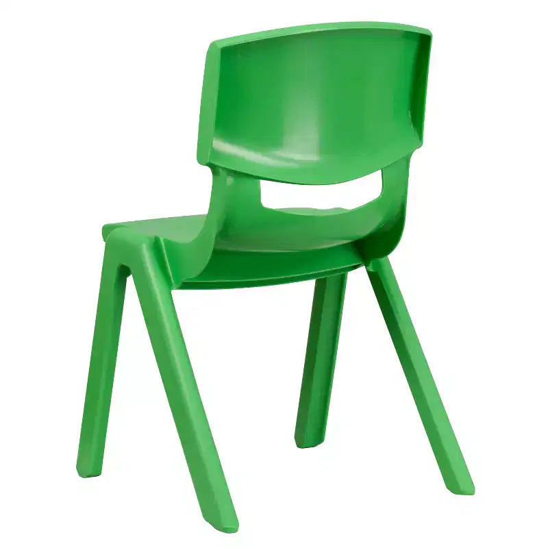 Sedia impilabile in plastica per scuola Emma e Oliver, confezione da 5, altezza seduta 39,4 cm