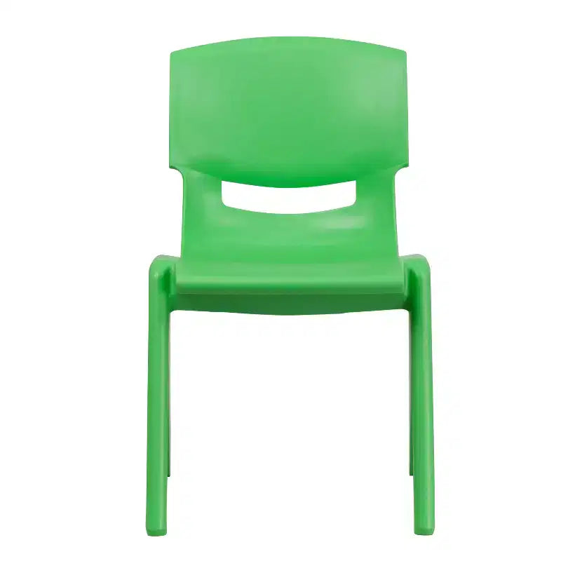 Sedia impilabile in plastica per scuola Emma e Oliver, confezione da 5, altezza seduta 39,4 cm